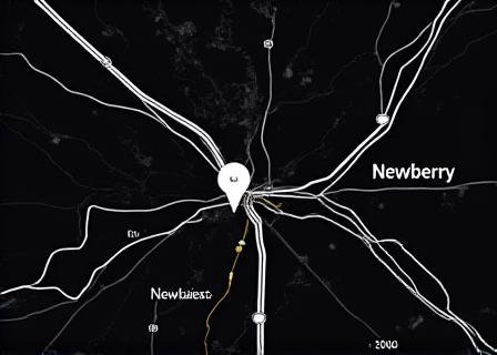 Static map showing TBH2 Hauling location in Newberry, SC