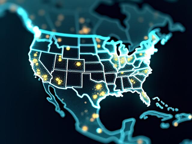 Strategic map of trade corridors between Mexico and Southeast USA